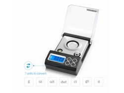Balanza digital de miligramos 50g/0.001g, precisión para joyería, oro, polvo de cuarzo, mini