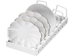 Organizador Extraíble Para Tapas De Ollas | Soporte Adhesivo Ajustable Con Polea – Para