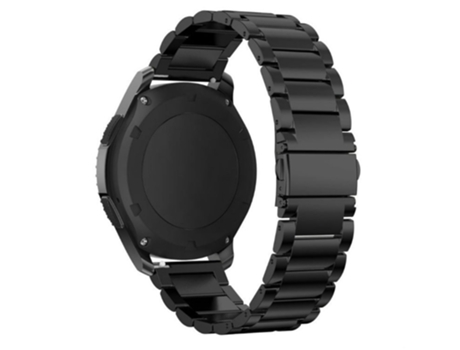 Correa de acero de titanio acero titanio 3 cuentas 18mm para Garmin Forerunner 255S/Venu 2S - negro