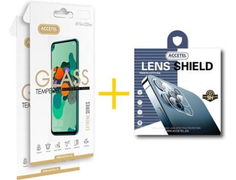 Kit 2 Protectores de Cristal Templado Apple iPhone 12 mini ACCETEL 2.5D