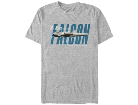 Camiseta Unisexo DEEPSTONE Millennium Falcon Solo Star Wars brezo atlético (XXXL)