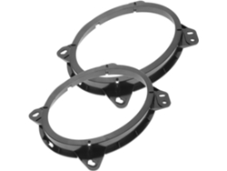 Adaptador Para Altavoz De Puerta De Coche, Anillo Espaciador De Plástico Negro, Instalación