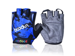 (azul Xxl) Guantes De Fitness Con Botones Para Padres E Hijos, Unisex, Guantes Sin Dedos Antideslizantes Para Niños
