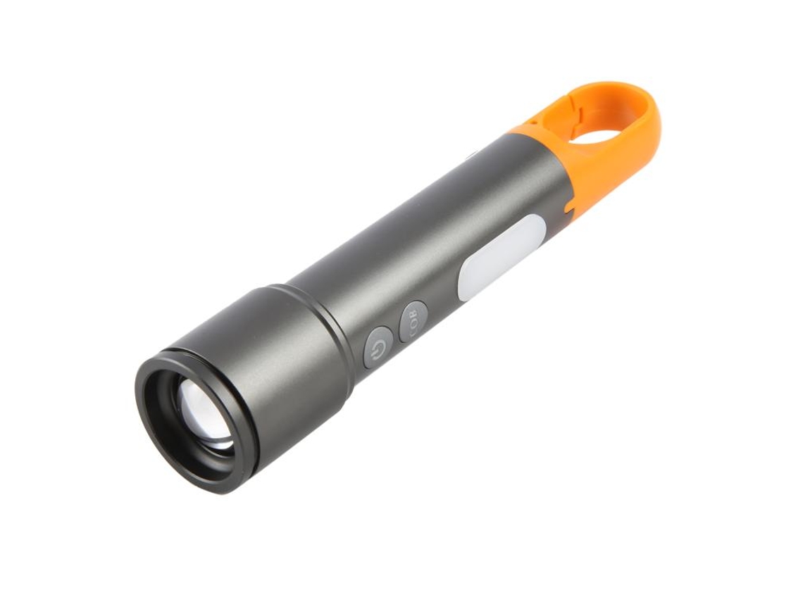 Linterna exterior impermeable con zoom láser blanco en aleación de aluminio Mdug