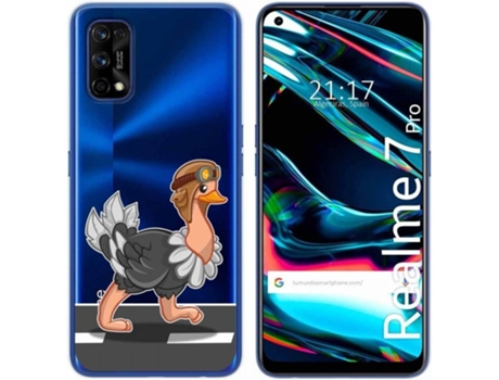 Carcasa Realme 7 Pro TUMUNDOSMARTPHONE Avestruz Multicolor