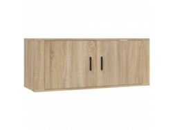 Mueble TV de pared 100x34,5x40 cm Roble Sonoma MAISON EXCLUSIVE