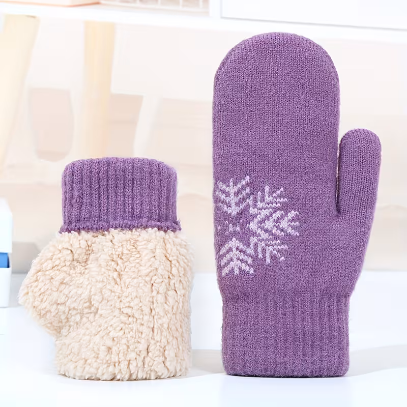 Guantes de invierno unisex con forro polar y aislamiento grueso: elegantes y resistentes al frío para proteger las manos en exteriores - Stelasplen