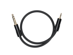 Cable Estéreo De 6,35 Mm (1/4 Pulg.) Macho A 3,5 Mm (1/8 Pulg.) Macho, 0,5 M, Para Guitarra, Portátil Y Amplificador.