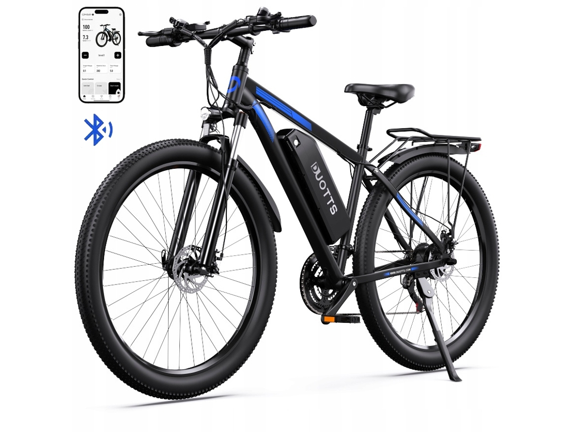 Bicicleta eléctrica Duotts C29 de 750 W, 48 V, 15 Ah, 50 km/h, 60 km, 29 pulgadas, freno de disco con función de aplicación