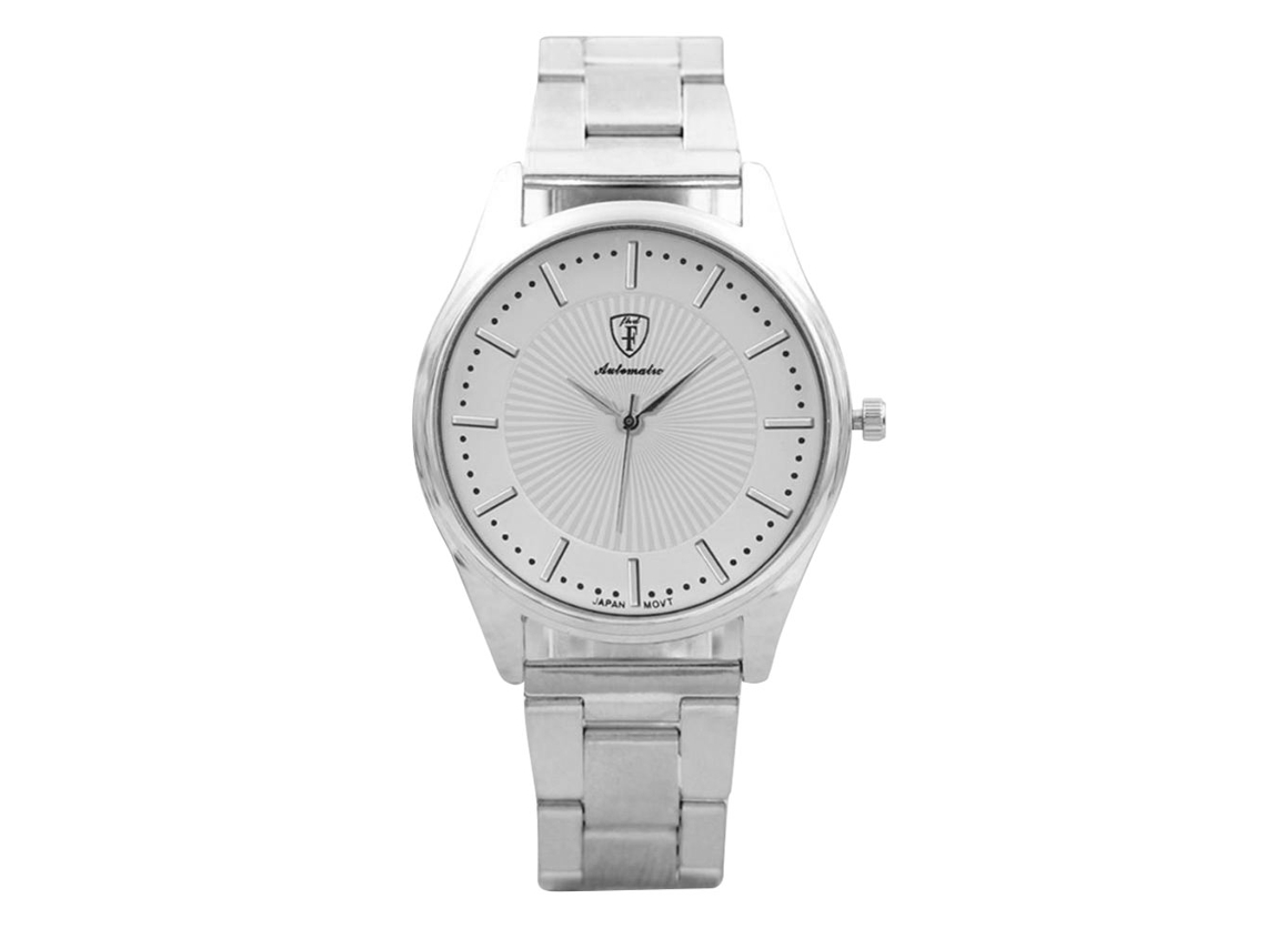 Reloj Casual De Aleación Para Hombres Con Dial Redondo Y Display Analógico (blanco)