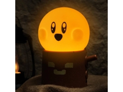 Bonita luz nocturna fantasma, dos modos: luz amarilla cálida y luz de vela, luz nocturna para niños (marrón)