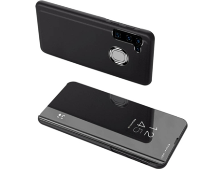 Carcasa Samsung Galaxy A21S LMOBILE Clear View Negro