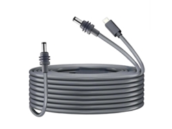 Cable de alimentación satelital de CC de repuesto, 10 m, calibre 18 AWG, 2 en 1, tipo C, resistente al agua