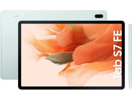 Tablet SAMSUNG Galaxy Tab S7 FE (12.4'' - 128 GB - 6 GB RAM - Wi-Fi - Verde)