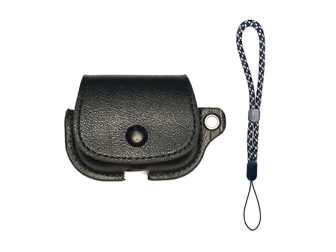 Mochila protectora de piel sintética para auriculares AirPods Pro 2 con cordón