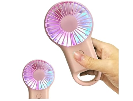 Mini Ventilador Portátil USB Rosa