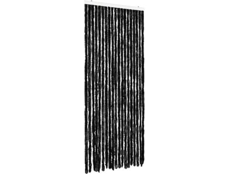 vidaXL Cortina mosquitera de chenilla gris antracita 56x185 cm