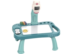 Mesa de Desenho de Projetor Inteligente Infantil Brinquedos Educativos Azul 