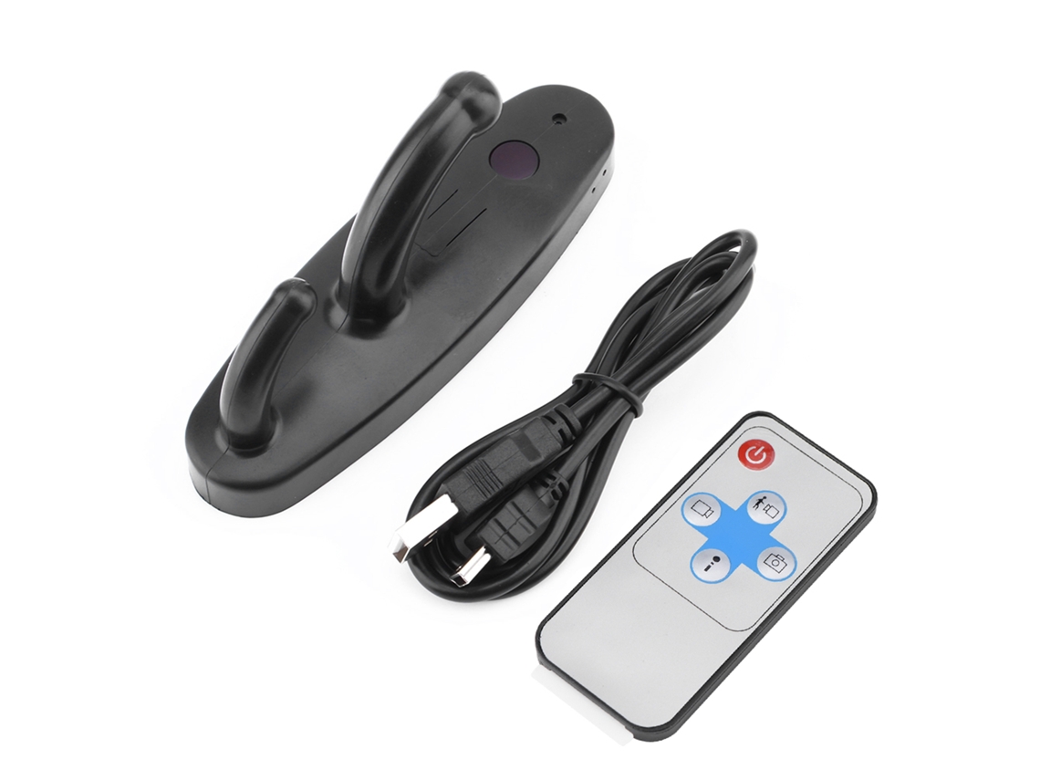 Perchero Con Cámara Hd Activada Por Movimiento Y Ranura Para Tarjeta Tf.