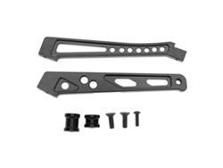 Soporte De Chasis De Aleación De Aluminio Rc Para Coches Arrma De Las Series 1/7 Y 1/8, Color Negro.