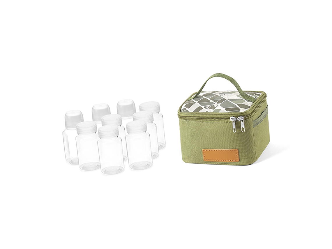 Juego De Condimentos Portátil Con Bolsa De Almacenamiento Para Camping, Viajes Y Barbacoas.