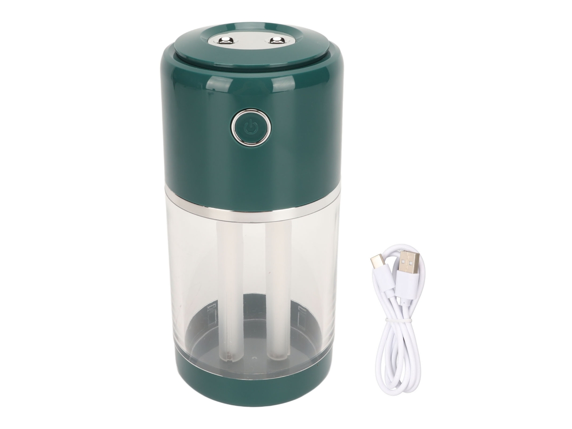 Umidificador Portátil Mini 520ml Com Humidificação Rápida Modos De Spray E Desligamento Automático Usb Verde