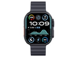 Smartwatch con tarjeta SIM, moderno y colorido reloj inteligente negro con funciones de teléfono, PAPRIKA