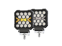 Luces De Trabajo Led De 4 Pulgadas Para Camión, Luz De Trabajo Auxiliar Blanca Ámbar De 30 W Para Conducción Todoterreno, Tractor, Suv, Atv Y Barco.