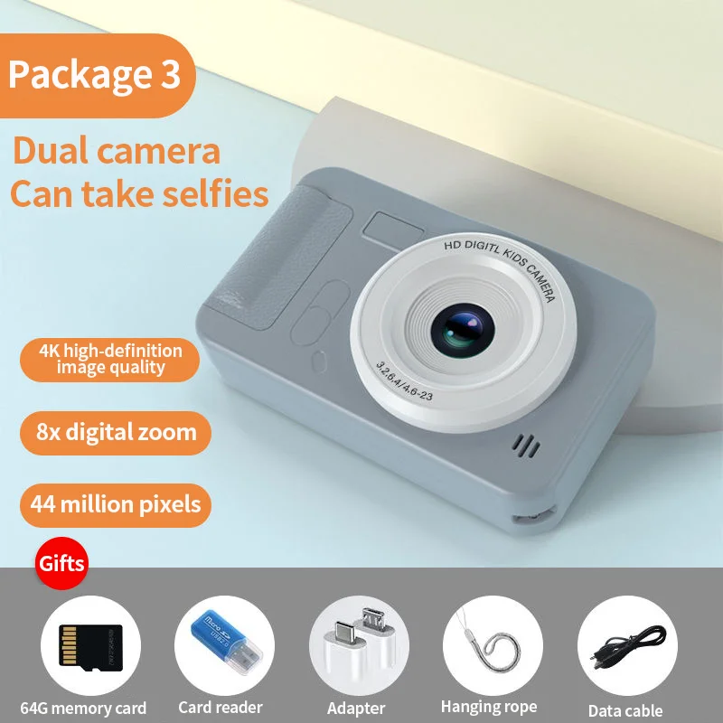 Cámara Digital 4k (azul De 64 Gb) Con Fotografía De Alta Resolución De 44 Mp