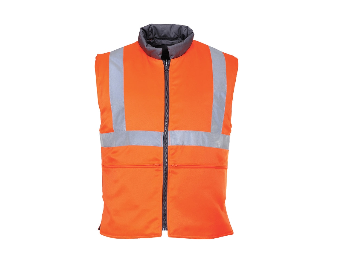 Chaleco reversible de alta visibilidad Portwest / Naranja / S