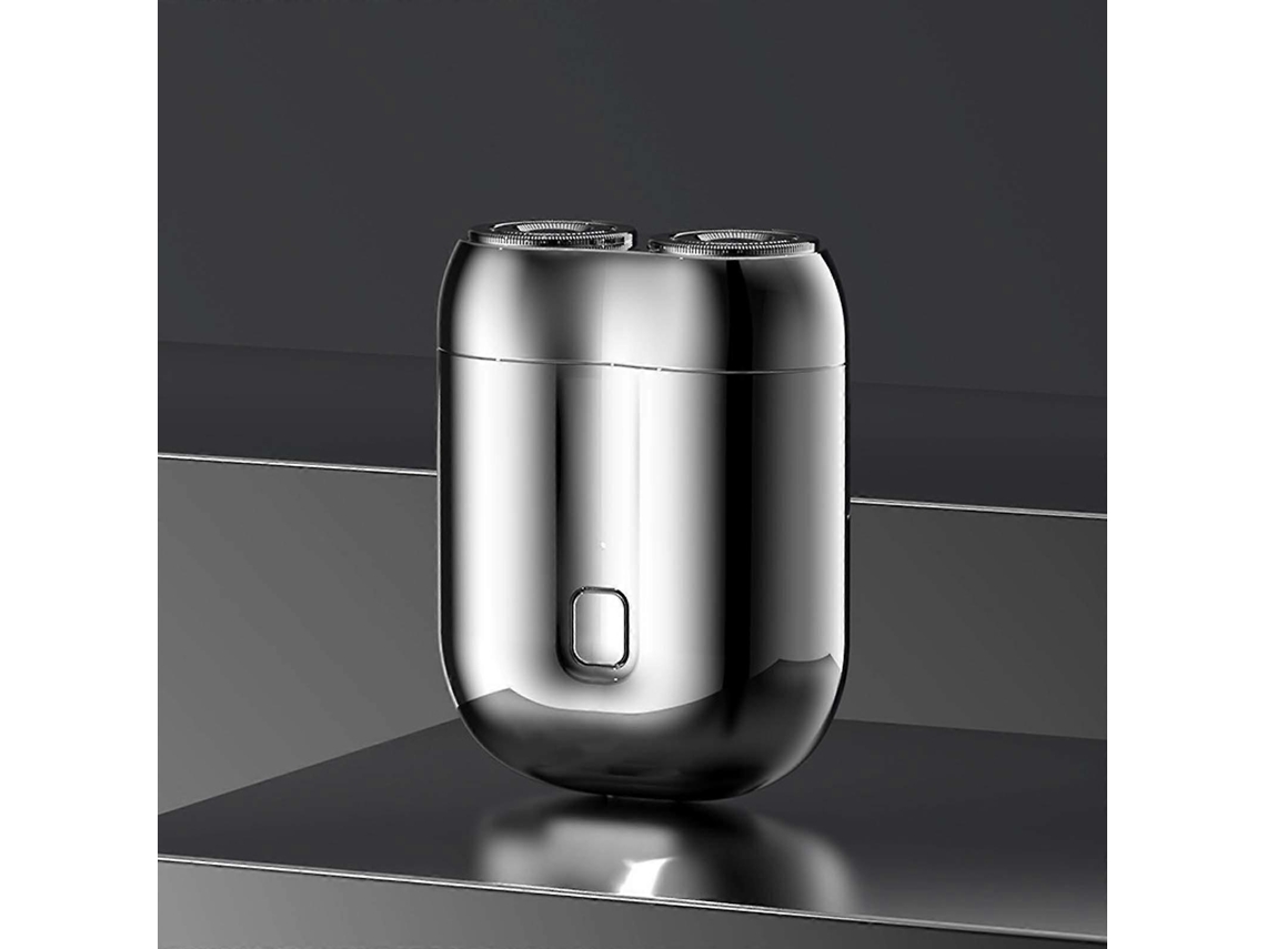 Afeitadora portátil de bolsillo Rosewell 2025 Mini de doble cabezal, lavable y con anillo magnético doble.