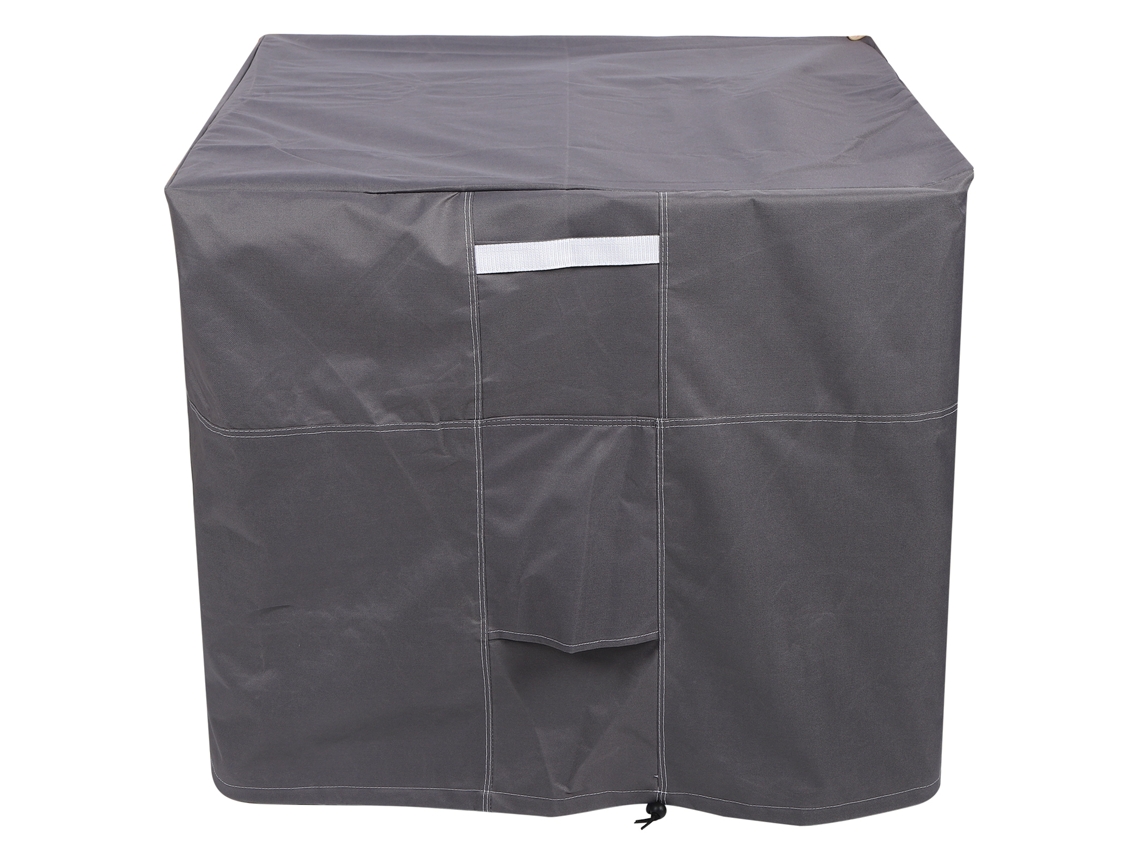Cubierta Impermeable Para Unidad Exterior De Aire Acondicionado, Gris, 34x34x30 Pulgadas.