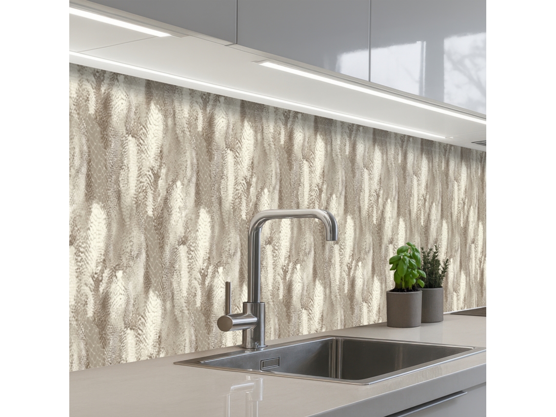 Salpicaderos De Cocina Serpiente - Textura - Arena 500x60 Cm