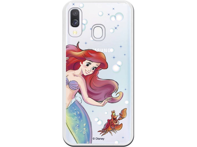 Carcasa Samsung Galaxy A40 DISNEY Ariel y Sebastián Multicolor