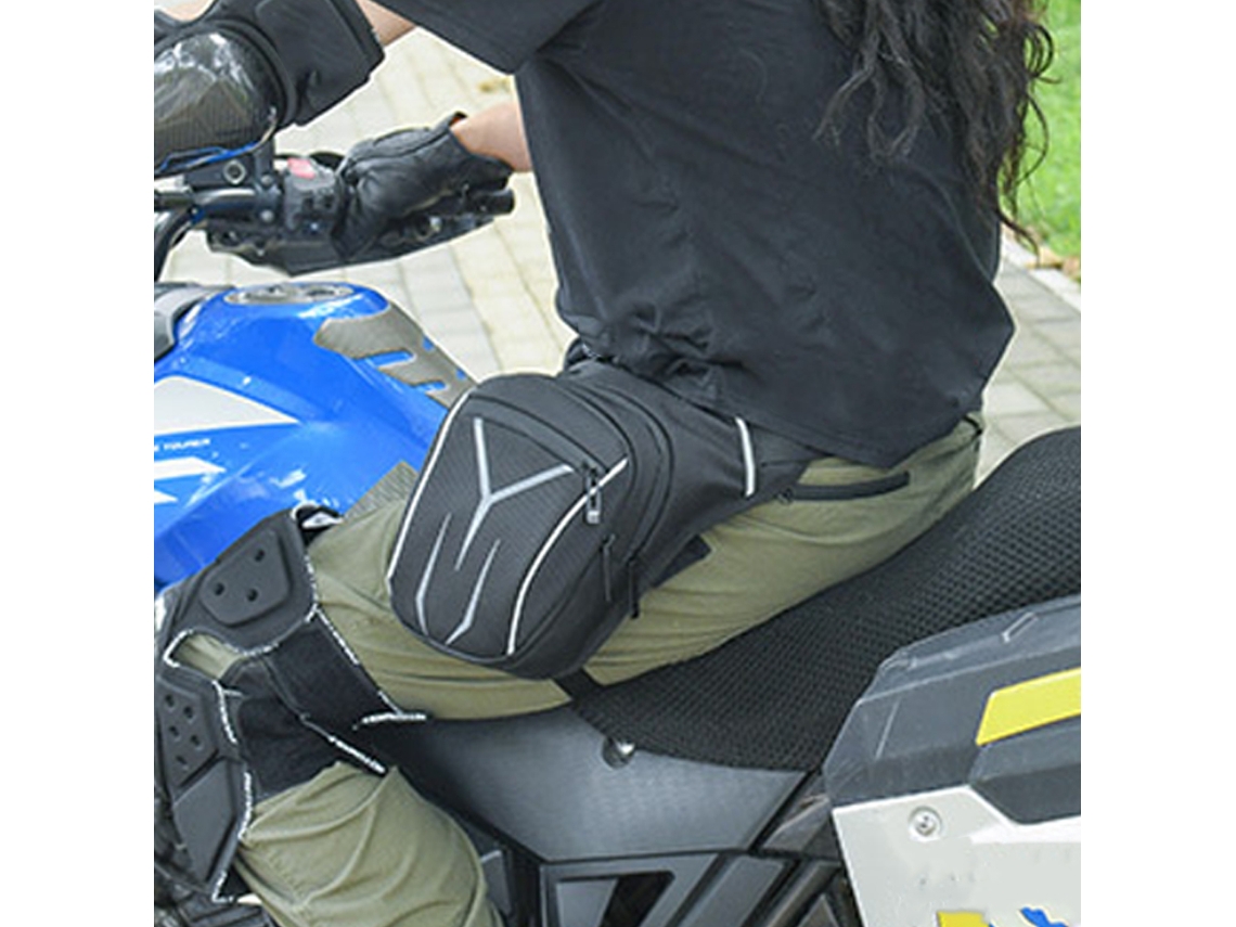 Bolsa Reflectante Impermeable Para Pierna De Motocicleta Con Cinturón Ajustable Para Hombre