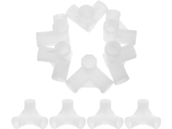 Juego 10 Conectores Plástico Blanco 3 Accesorios Resistentes Armarios Optimizan Espacio Armario Secadora Riel