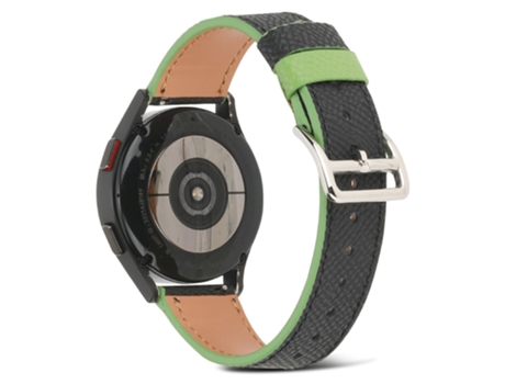 Correa de piel auténtica color de empalme 22mm para Huawei GT 3 46mm/GT 3 Pro 46mm/Samsung Watch3 45mm - negro