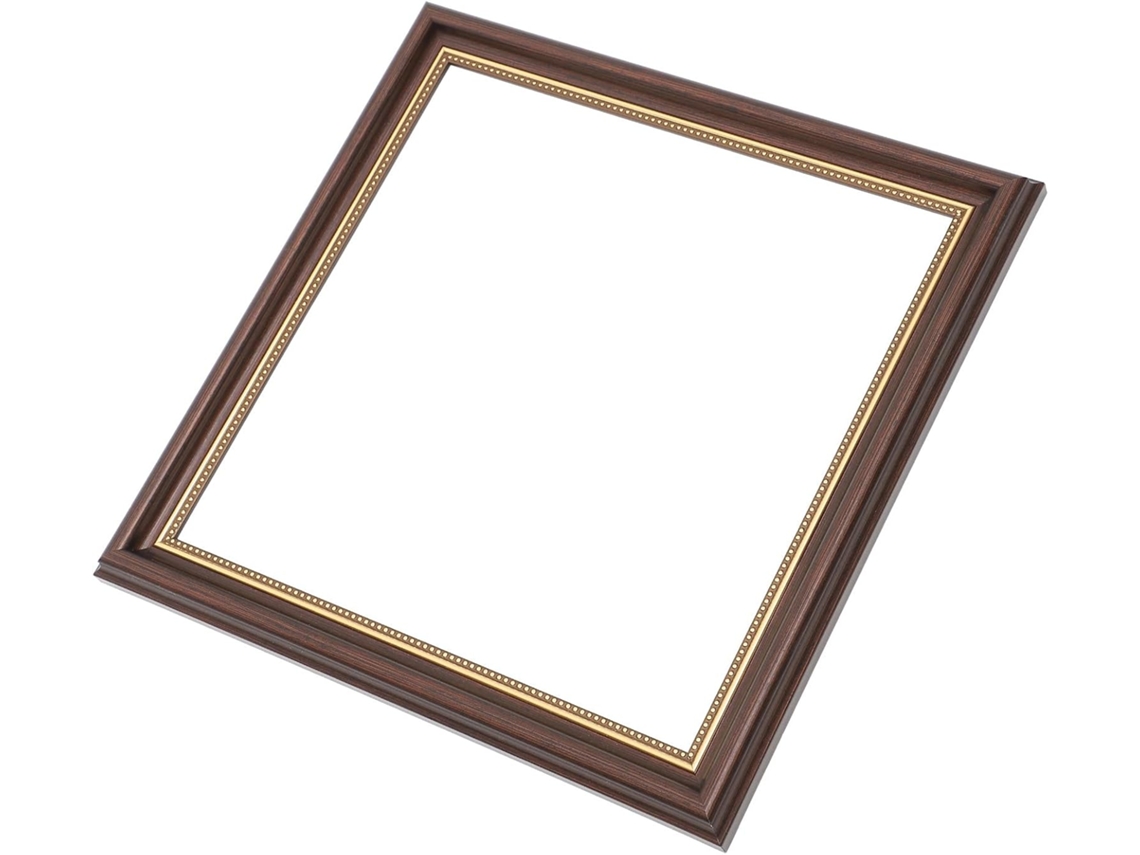Marco Flotante Vintage Lienzo 30x30 Pared Imitación Madera Acabado Decorativo Pinturas Cuadros Hogar Cm Café