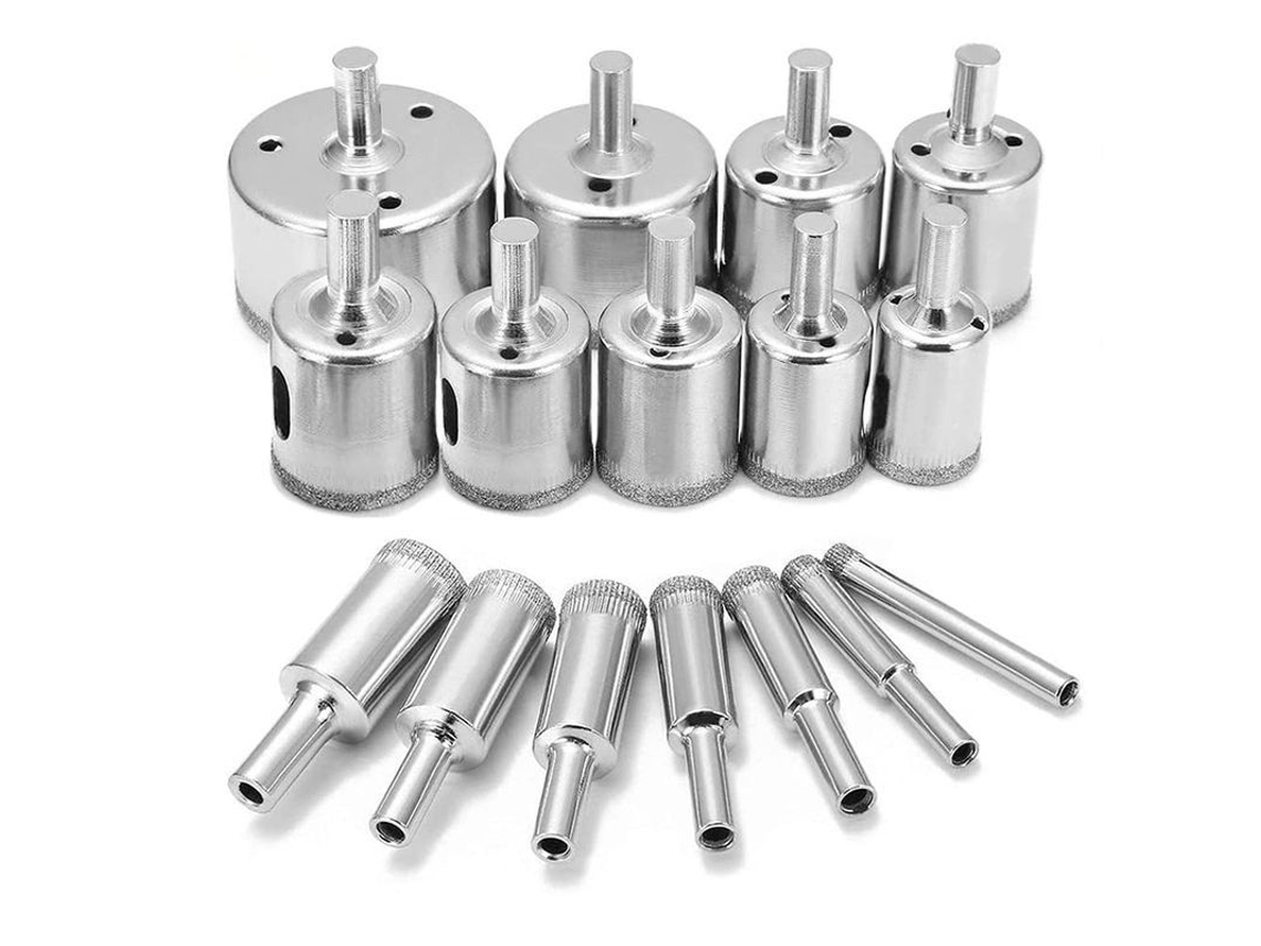 2026-broca De Diamante 6-50mm Para Vidrio Cerámica Mosaico Mármol 16 Piezas Aplicable Taladro Eléctrico