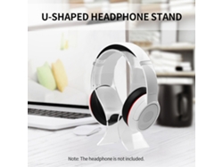 Soporte Para Auriculares En Acrílico Universal, Apropiado Para Todos Los Tamaños, Negro O Transparente Luz Dourada
