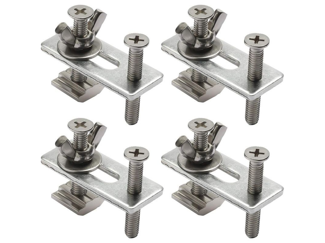 Juego De 4 Abrazaderas En T Para Fresadoras Y Grabadoras Cnc 3018-pro / 3018-mx3 / 3018-prover