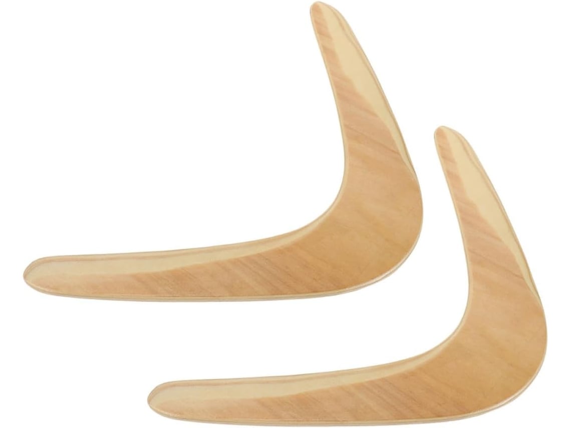 Boomerangs De Madera, 2 Piezas, Juguete Volador Para Exteriores Para Niños Y