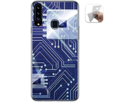 Carcasa Samsung Galaxy A20s TUMUNDOSMARTPHONE Circuito Multicolor