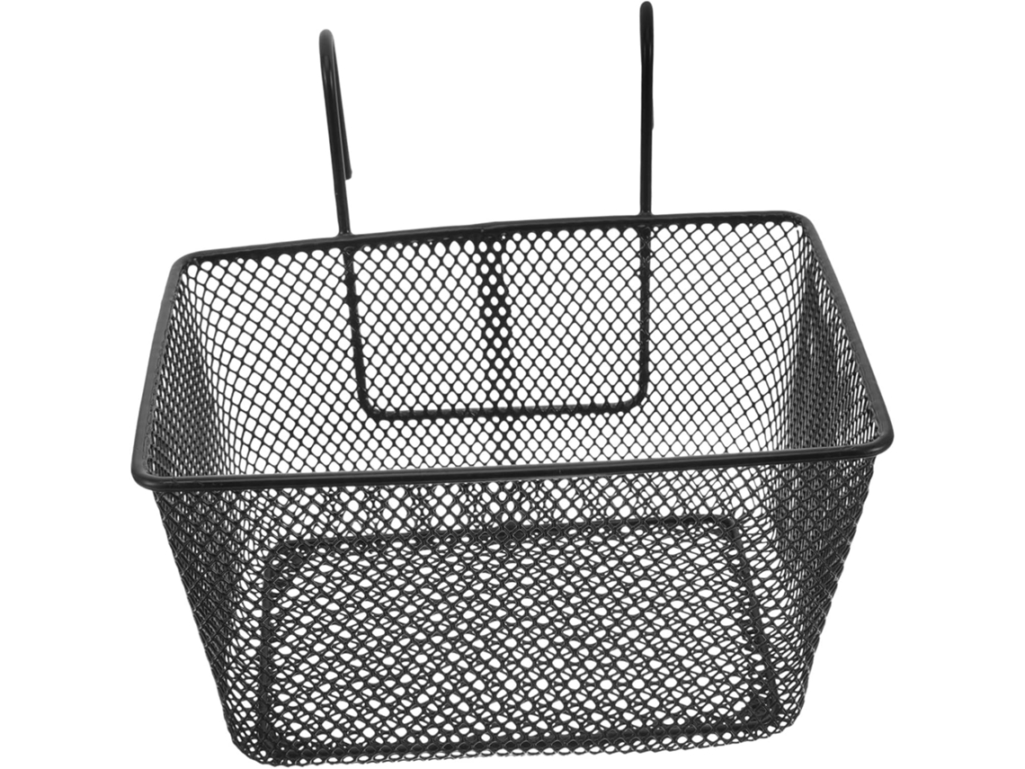 Cesta de hierro multifuncional con gancho para manillar, gran capacidad para compras y escuela, accesorios Gokoco