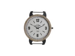 Reloj de pared blanco de MDF con marco de hierro, 52x5x60cm ALEXANDRA HOUSE LIVING