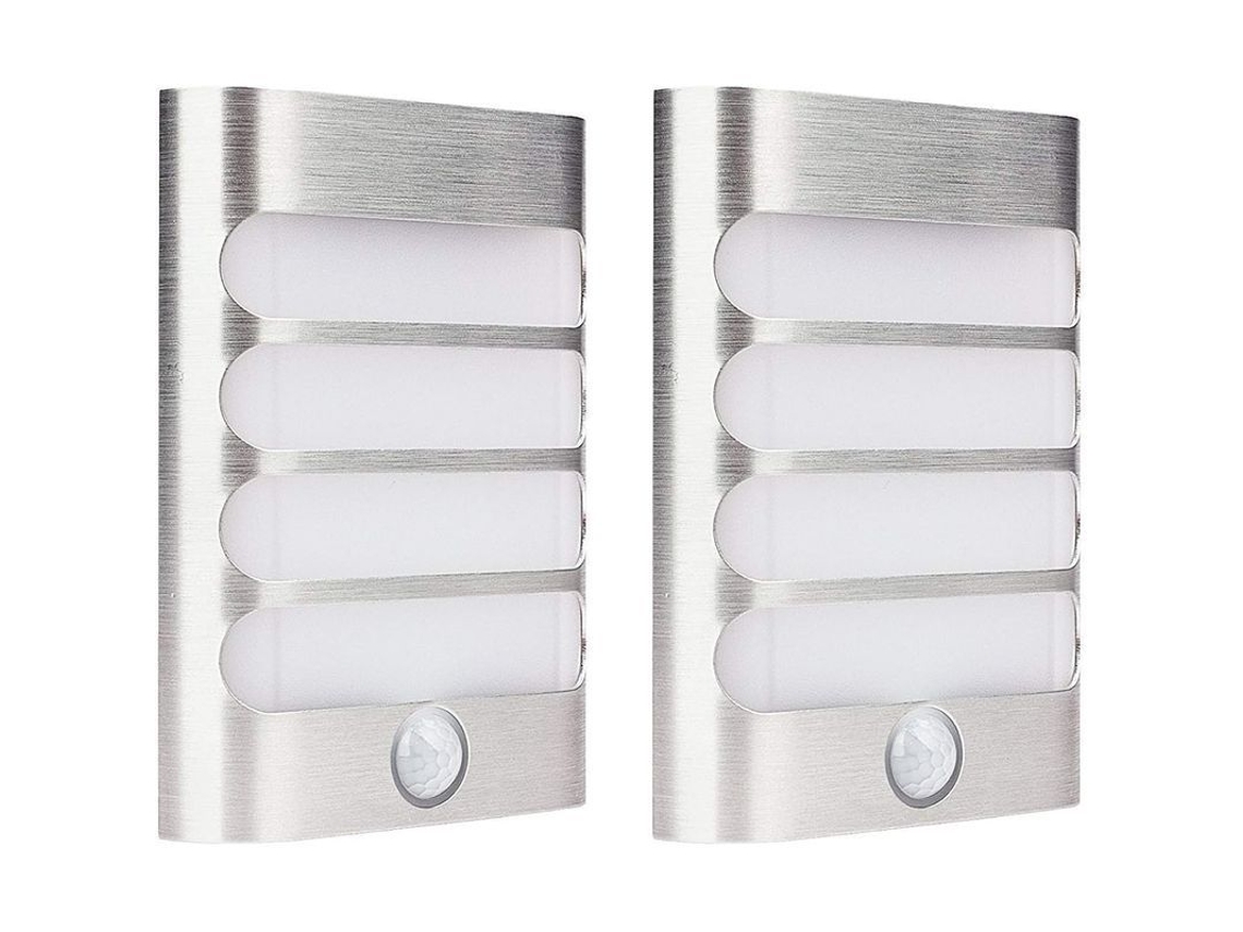 Luminárias de parede com sensor de movimento 2026-linjou, instalação sem fio para escadas, cozinha, banheiro, corredores e closets, luz branca quente.