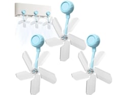 Deflector De Viento Eifson Para Aire Acondicionado Con Ventosas 3 Piezasazul