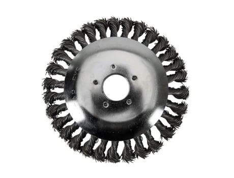 Cepillo De Acero Ø 150 Mm Para Quitar Musgo Para Desbrozadora Orificio 25,4 Mm Gris VITO
