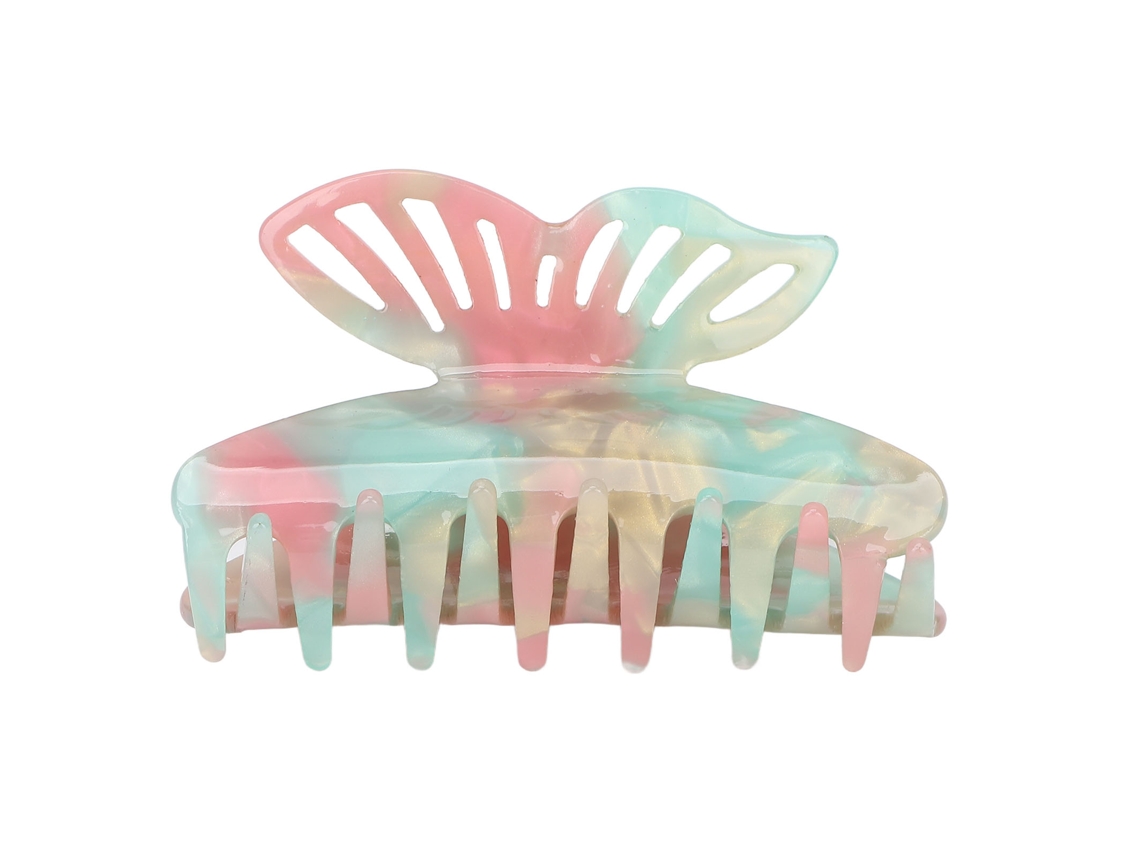 Pinza Para Cabello En Forma De Mariposa Con Agarre Fuerte Para Cabello Fino O Grueso, Regalo Ideal, Verde
