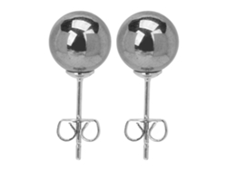 Par de pendientes de energía terahercios, piedras redondas de 8 mm, para hombre y mujer KOFIHETY